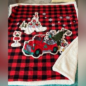 Disney Store, Christmas Holiday Throw Blanket